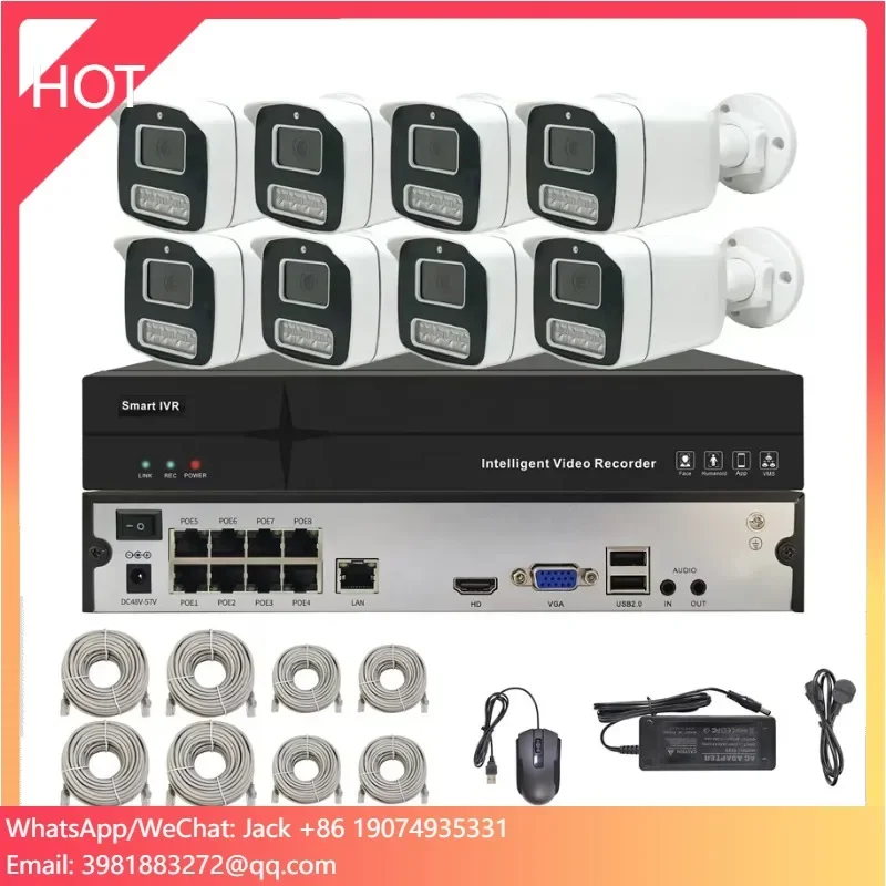 Nvr Kit 4 Camera 5Mp Poe - Kit Sistema di Videosorveglianza CCTV con