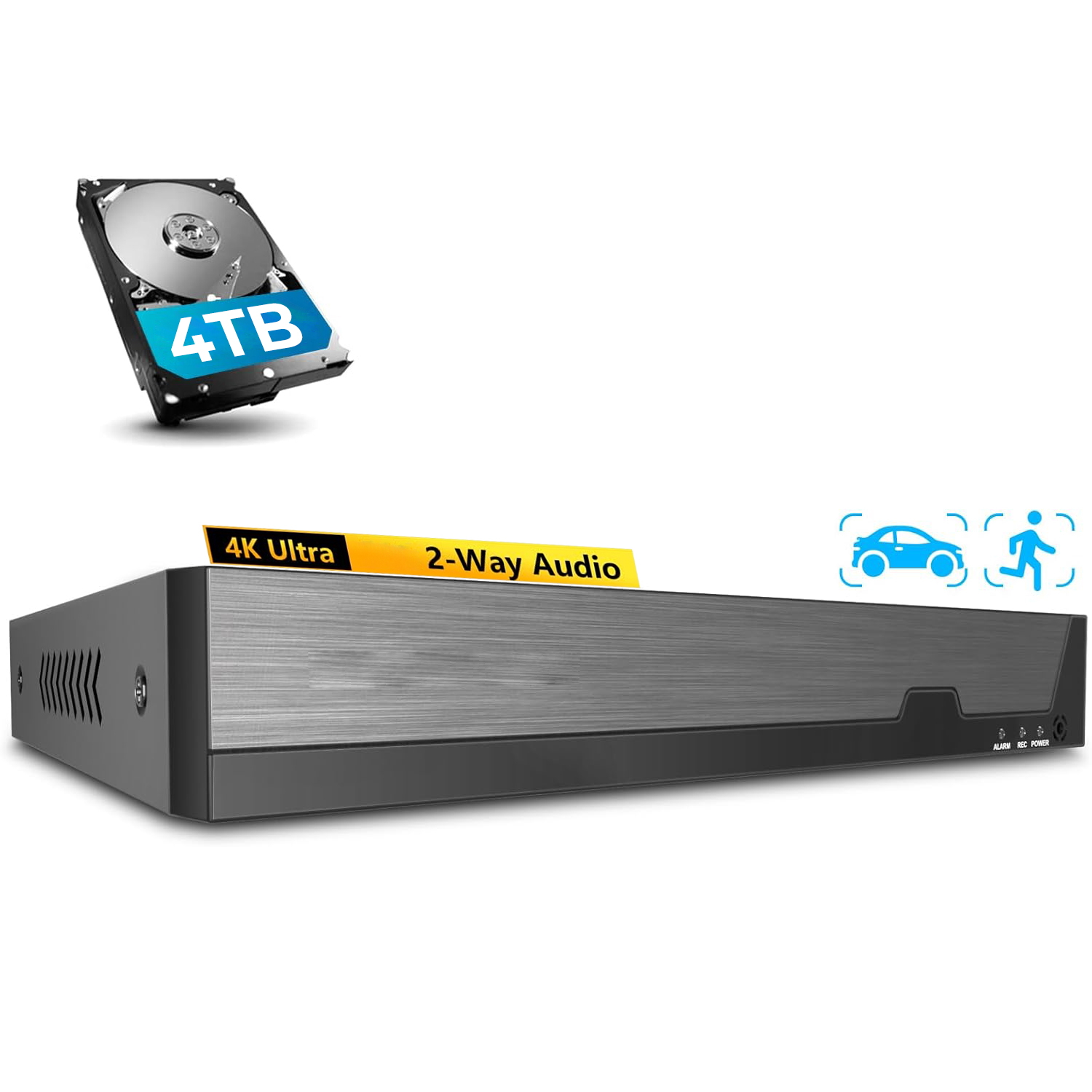 Nvr 16 Channel 4K H265 - Videoregistratore di rete con rilevamento facciale