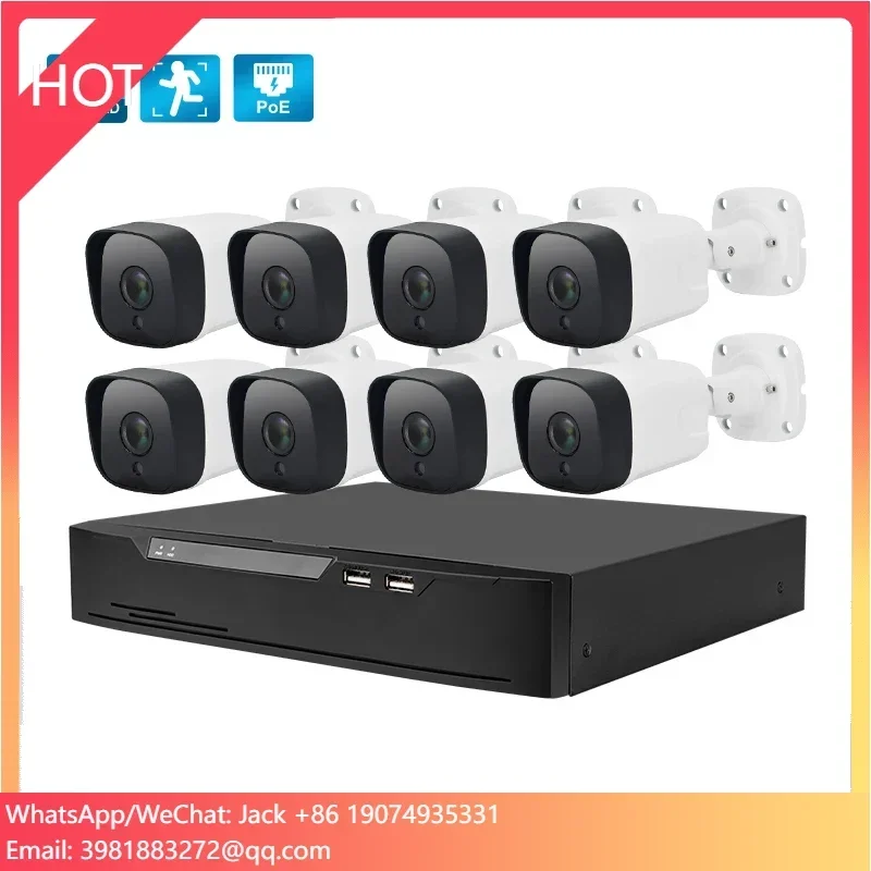 Nvr Kit 4 Camera 5Mp Poe - Sistema di Telecamere di Sicurezza HD