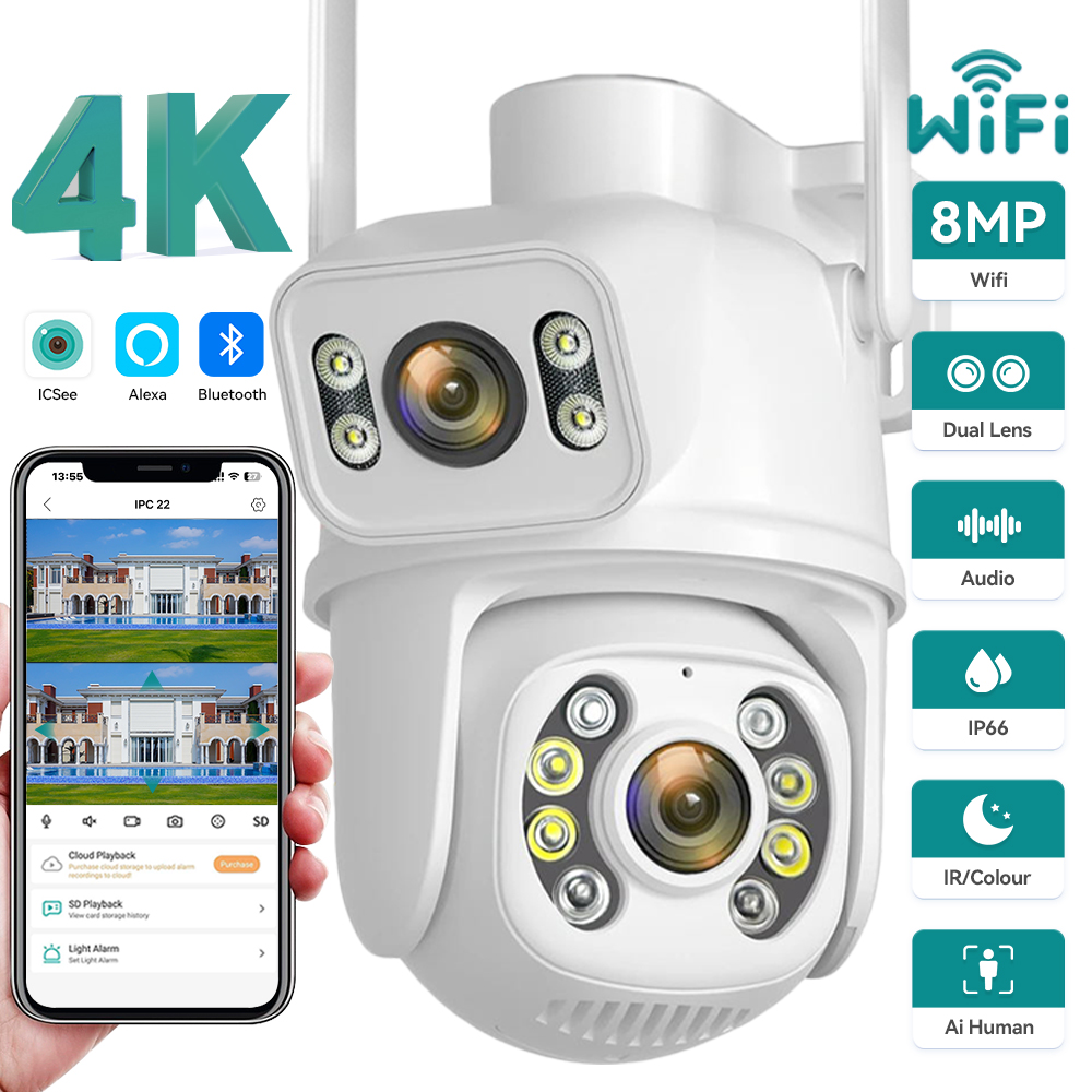 Ip Camera 4K 8Mp Outdoor Ptz - Telecamera IP WIFI 8MP 4K PTZ