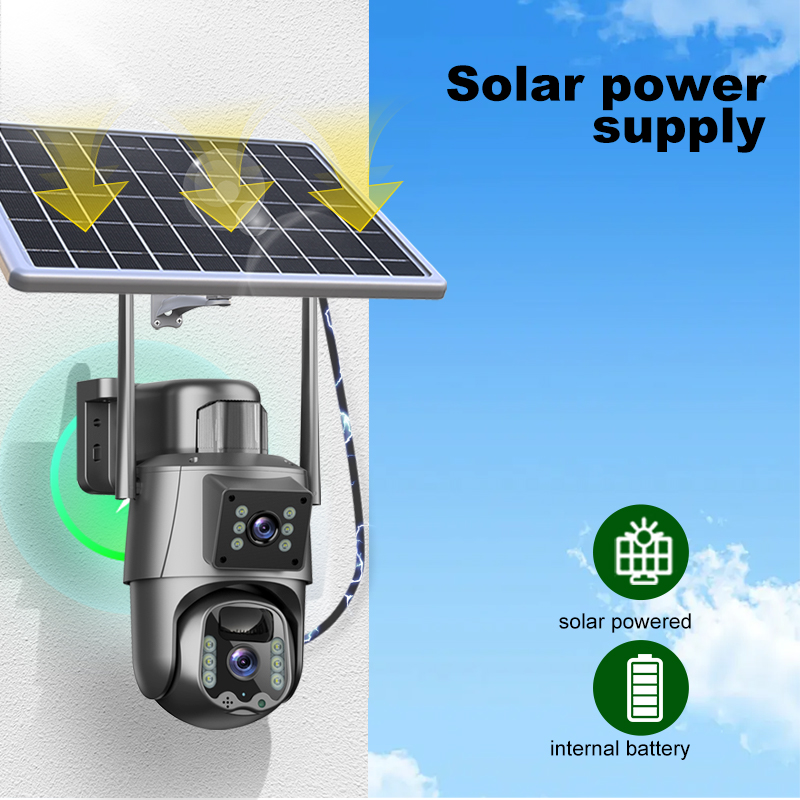Ip Camera 4K 8Mp Outdoor Ptz - Telecamera Solare WiFi 4K 8MP per