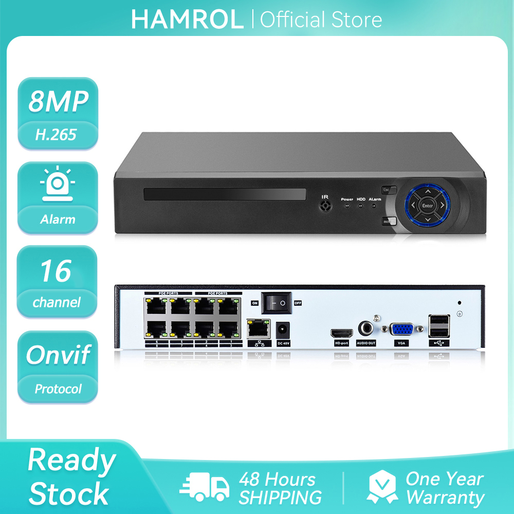 Nvr 16 Channel 4K H265 - Videoregistratore NVR 4K 8MP Ultra HD