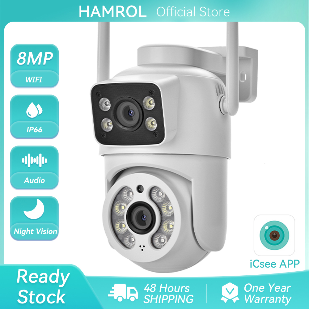 Ip Camera 4K 8Mp Outdoor Ptz - Telecamera WiFi PTZ 8MP 4K a