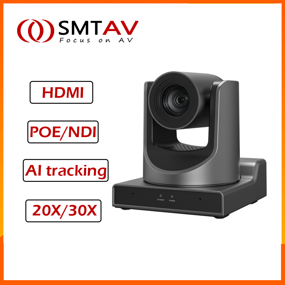 Ptz Camera 30X Zoom Poe - SMTAV AI TRACKING NDI PTZ TELECAMERA