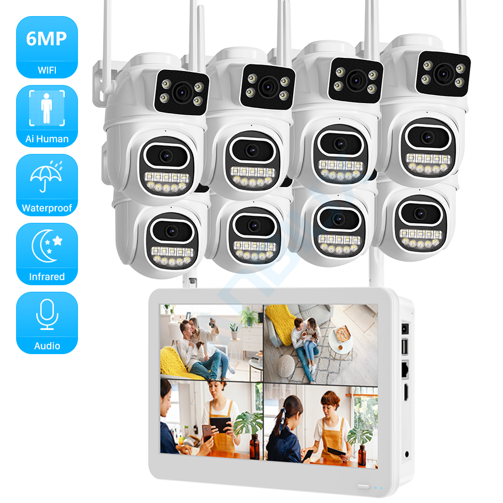 Cctv Camera System 8 Camera Wireless - Sistema CCTV Wireless Kit telecamera WiFi
