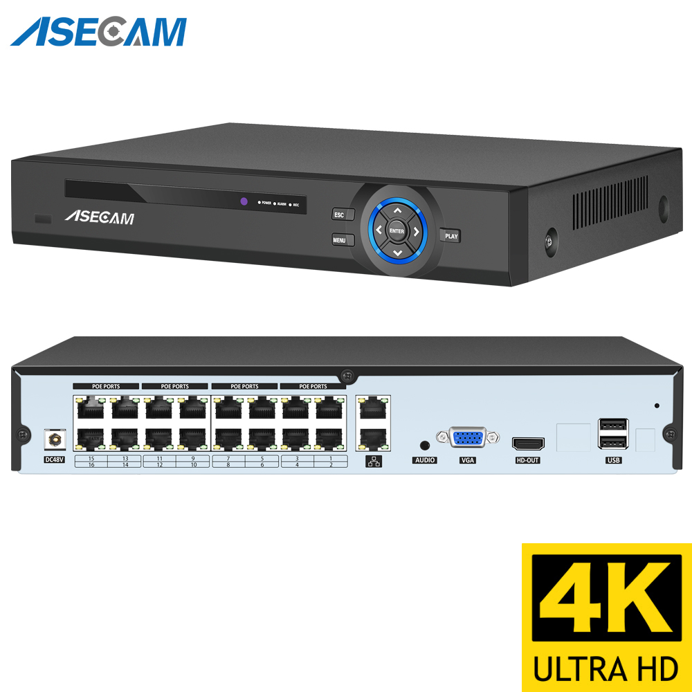 Dahua Nvr 16 Channel - 16CH 4k 8MP POE NVR Videoregistratore