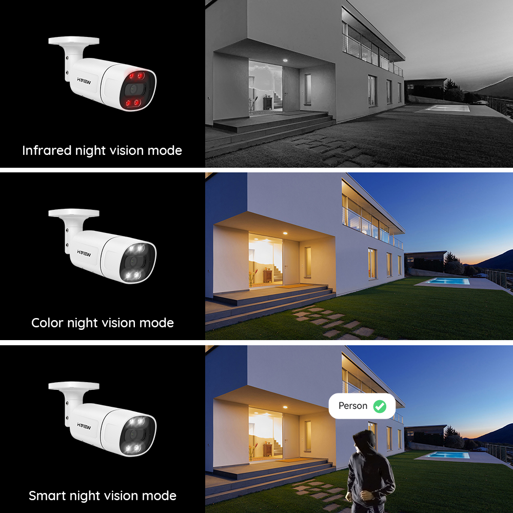 Telecamera IP H.View 5Mp 8Mp 4 - Poe Security Camera 8Mp 4K recensione e prezzo