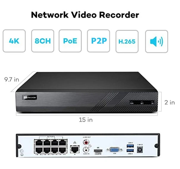 8 Ch hd Nvr Poe Kit Cctv 4 Ful - Nvr Kit 4 Camera 5Mp Poe recensione e prezzo