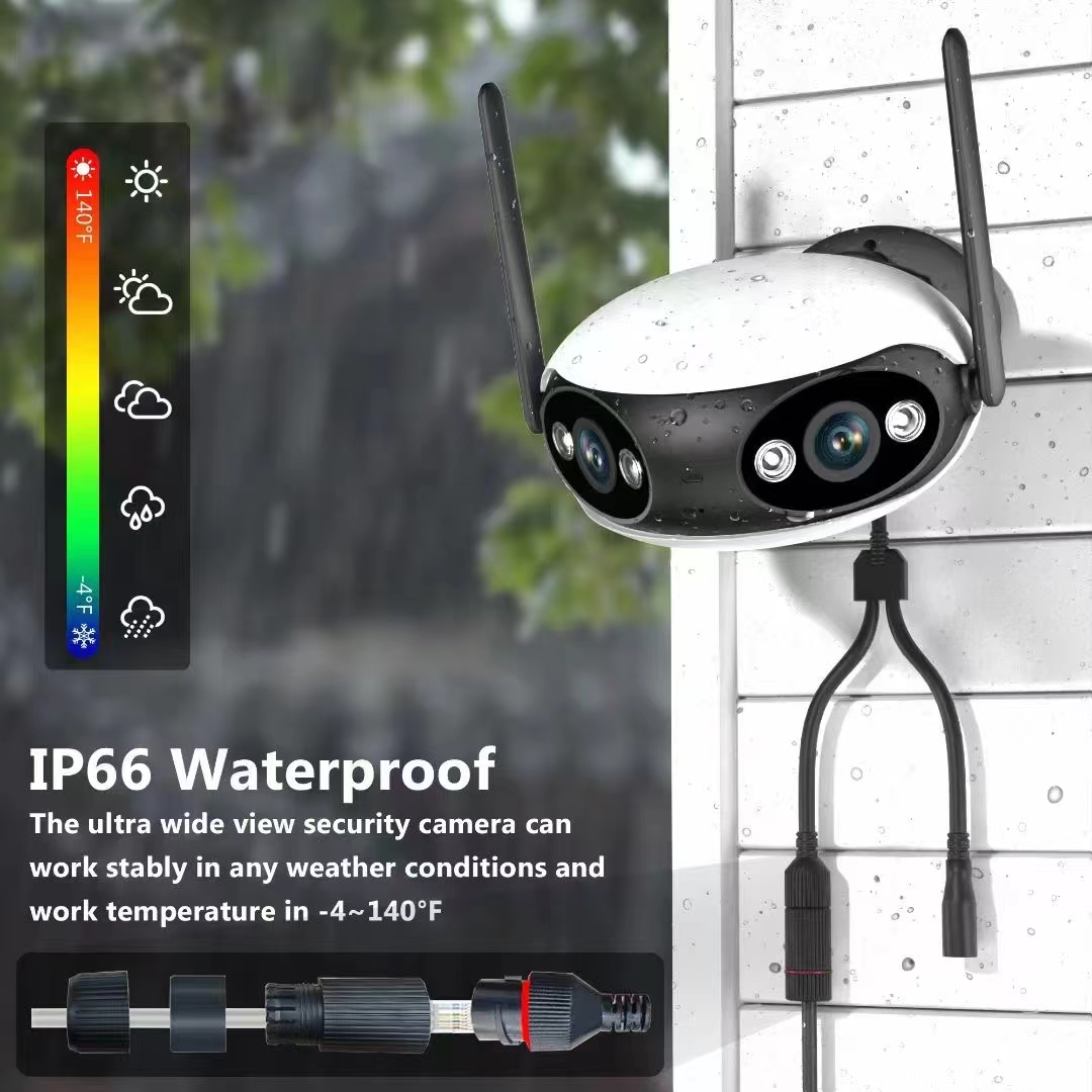 Telecamera IP a Doppia Lente c - Cctv Camera 180 Degree Panoramic recensione e prezzo