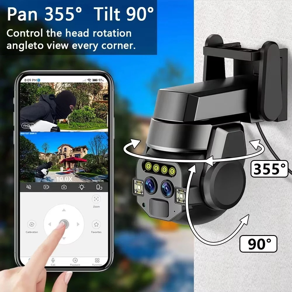 Telecamera di Sorveglianza WiF - Ip Camera 4K 8Mp Outdoor Ptz recensione e prezzo