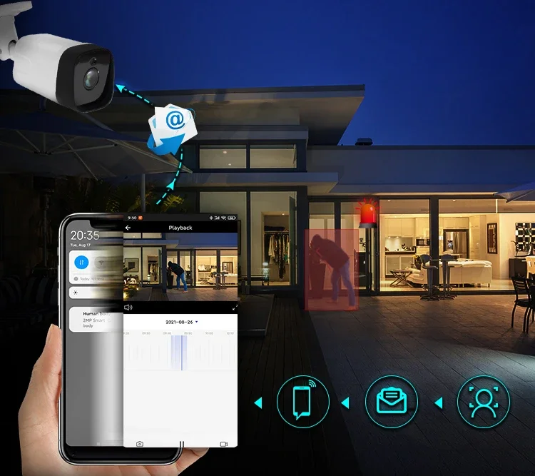 Sistema di Telecamere di Sicur - Nvr Kit 4 Camera 5Mp Poe recensione e prezzo