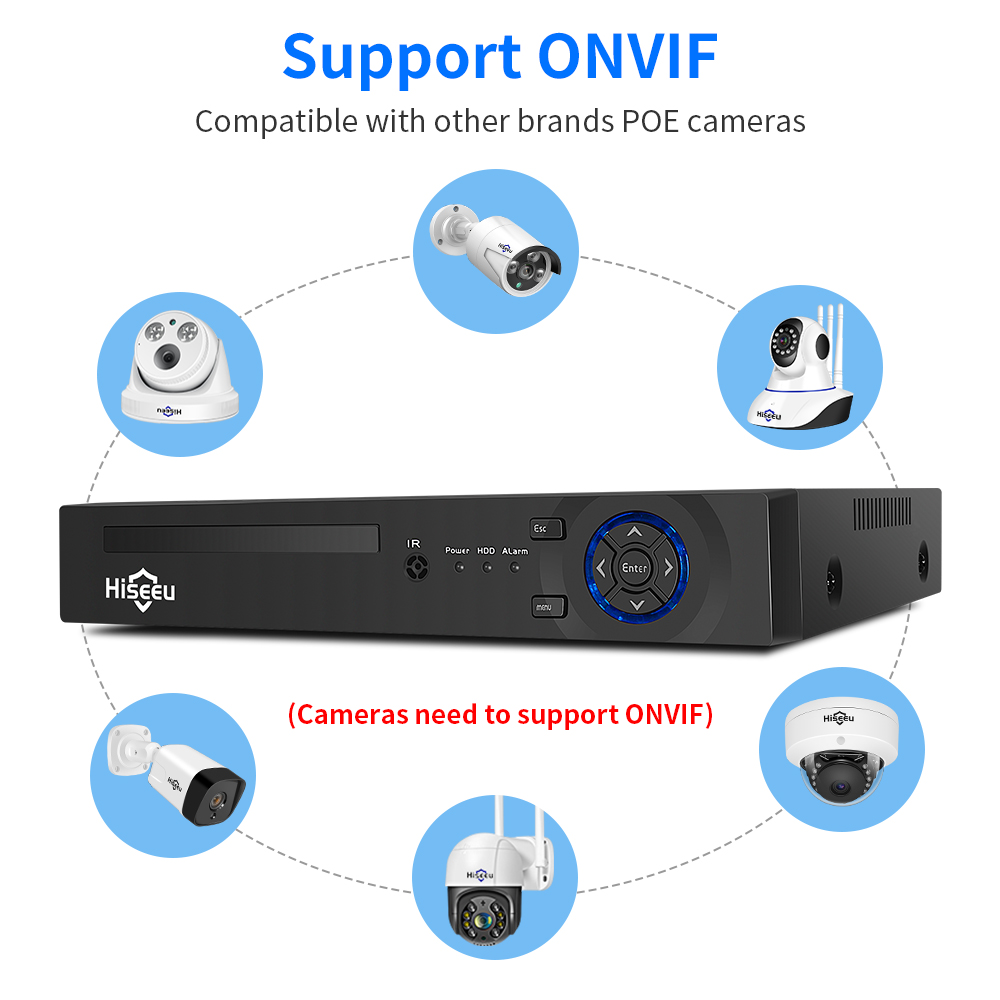 Hiseeu 4CH 10CH 16CH 4K 8MP 5M - Nvr Kit 4 Camera 5Mp Poe recensione e prezzo