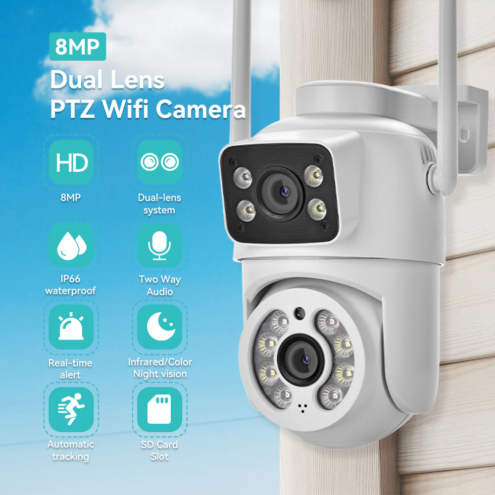 Telecamera WiFi PTZ 8MP 4K a D - Ip Camera 4K 8Mp Outdoor Ptz recensione e prezzo