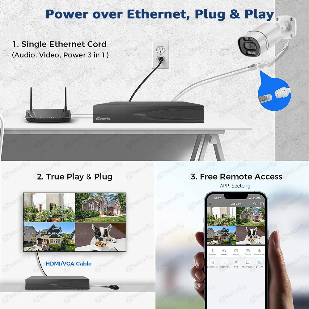 Sistemi di telecamere di sorve - Nvr Kit 4 Camera 5Mp Poe recensione e prezzo