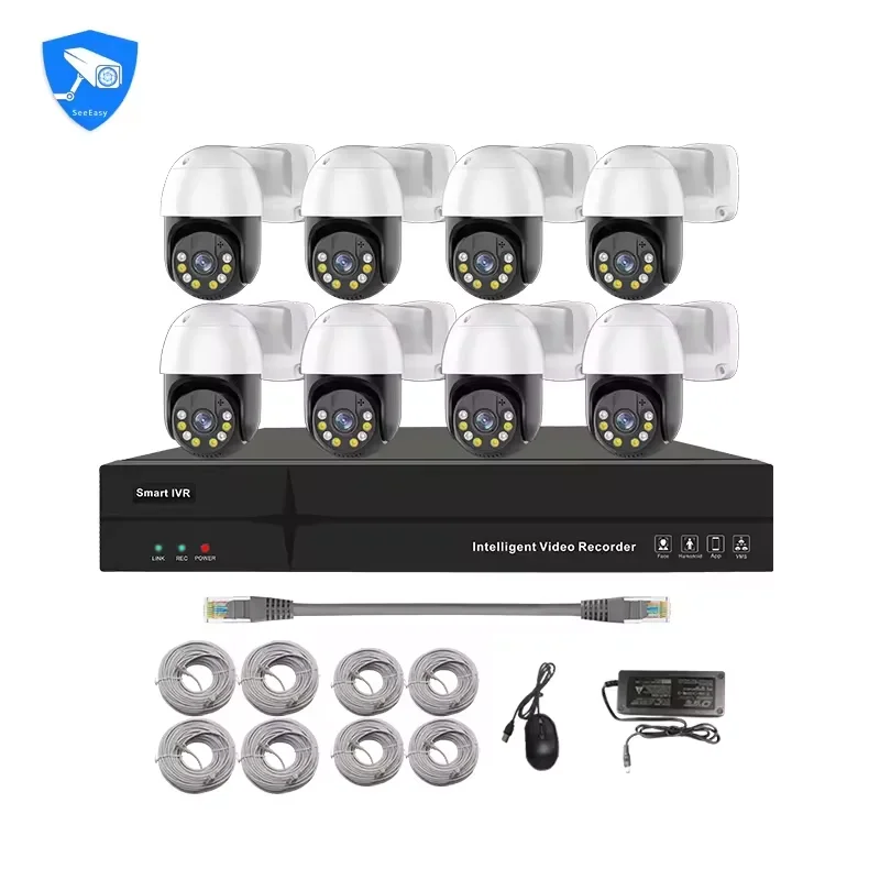 Set di Telecamere IP Dome a 4  - Nvr Kit 4 Camera 5Mp Poe recensione e prezzo