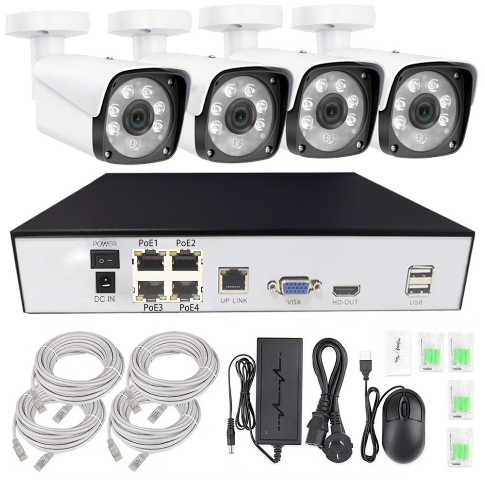 Kit di Videosorveglianza AI co - Nvr Kit 4 Camera 5Mp Poe recensione e prezzo