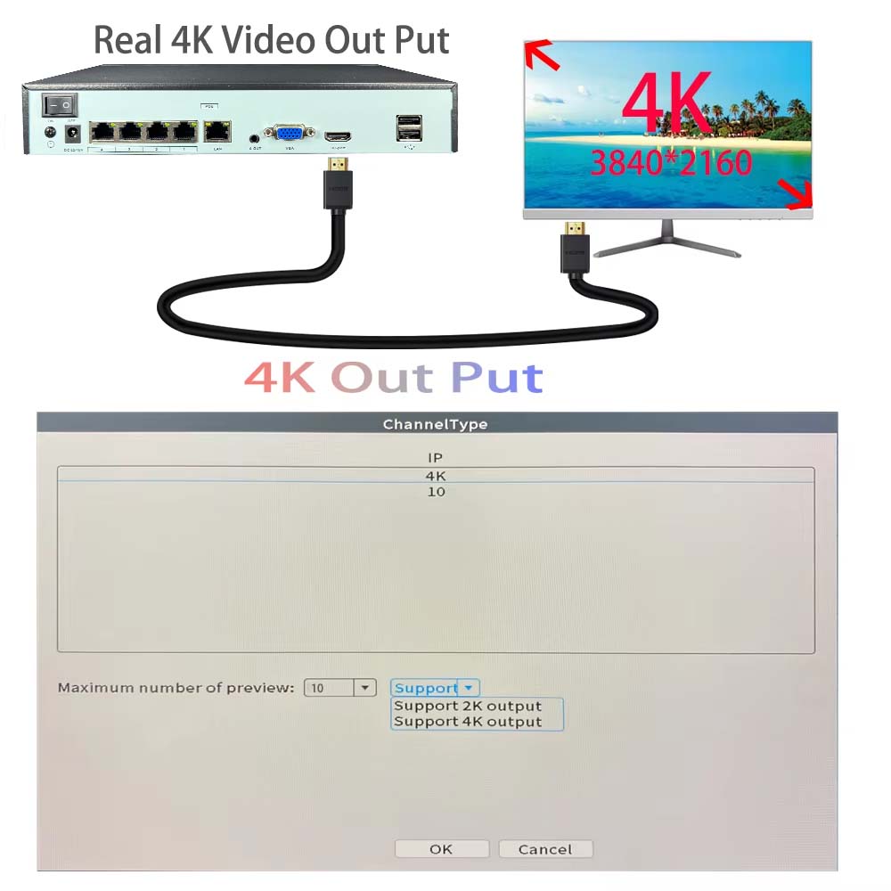 NVR 4K 10CH 4/8 Porte POE per  - Poe Security Camera 8Mp 4K recensione e prezzo