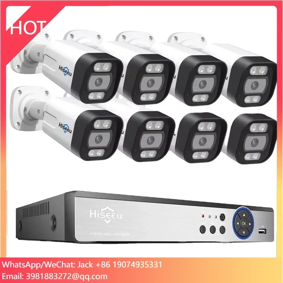 Hiseeu Kit NVR PoE IP 4K a 8 C - Poe Security Camera 8Mp 4K recensione e prezzo