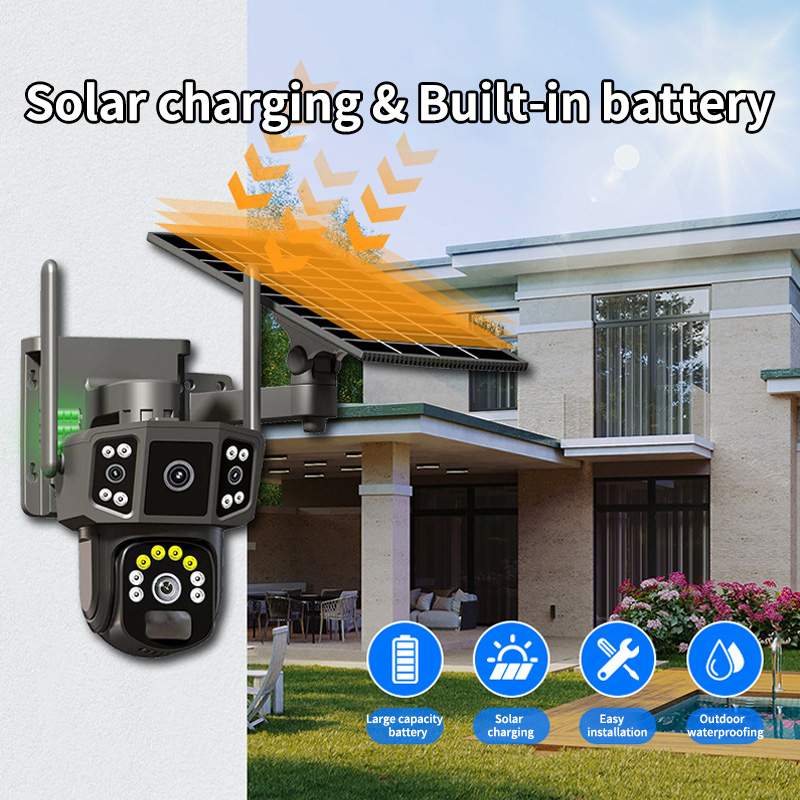 Telecamera di Sicurezza Estern - Security Camera System Solar 4G recensione e prezzo